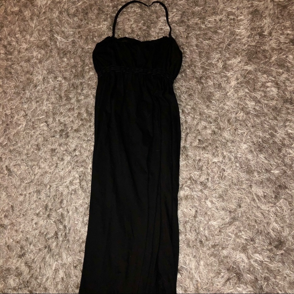 Hurley Black Halter Maxi Dress
